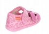 MILAMI 118 BR-61 PINK kapcie dziewczęce różowe na rzepy